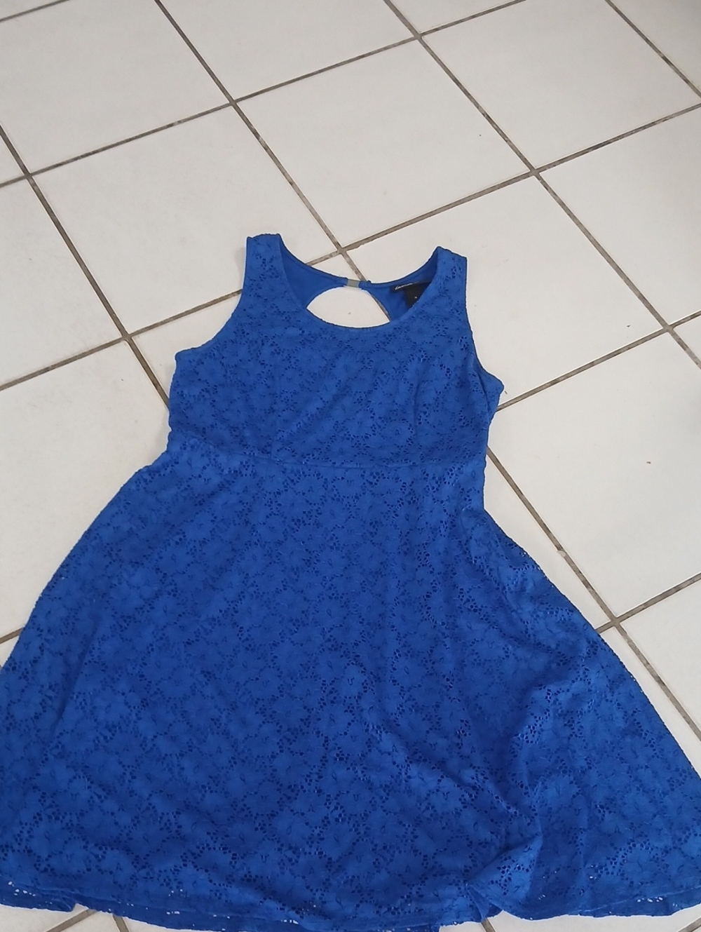 Lane Bryant Cobalt Blue Lace Dress